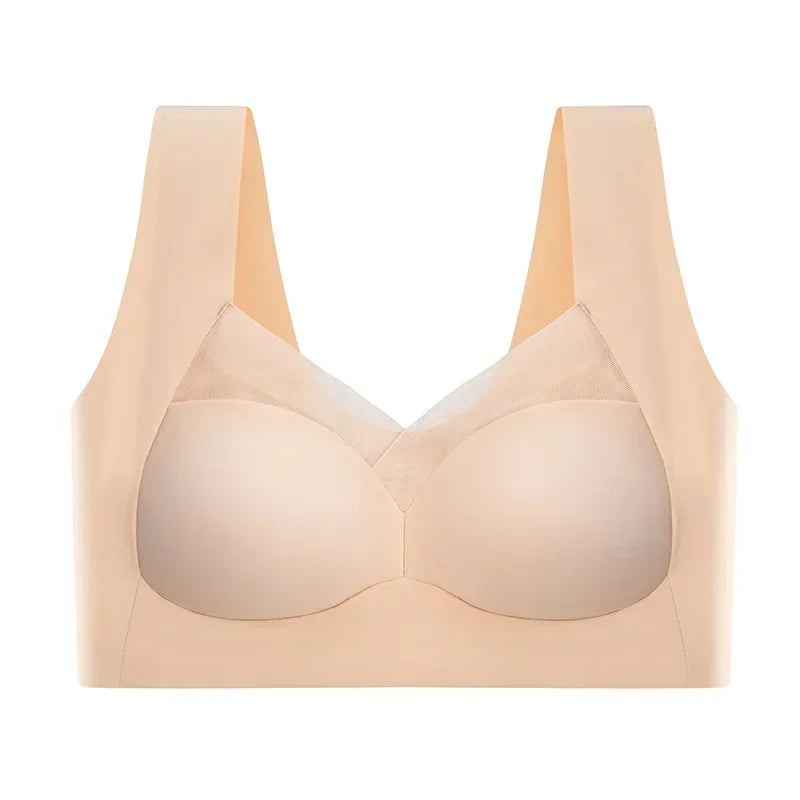 Soft Support Seamless Underwear Comfortable Gathering No Steel Ring Collection Light Thin Breathable Bra Style
