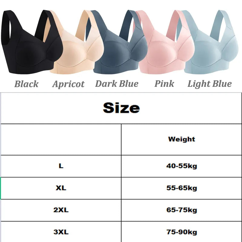 Women Sexy Bra Full Cup Brassiere Female U Back Underwear Lace Splicing Pespective Bralette V Neck Intimates Lingerie Large Size