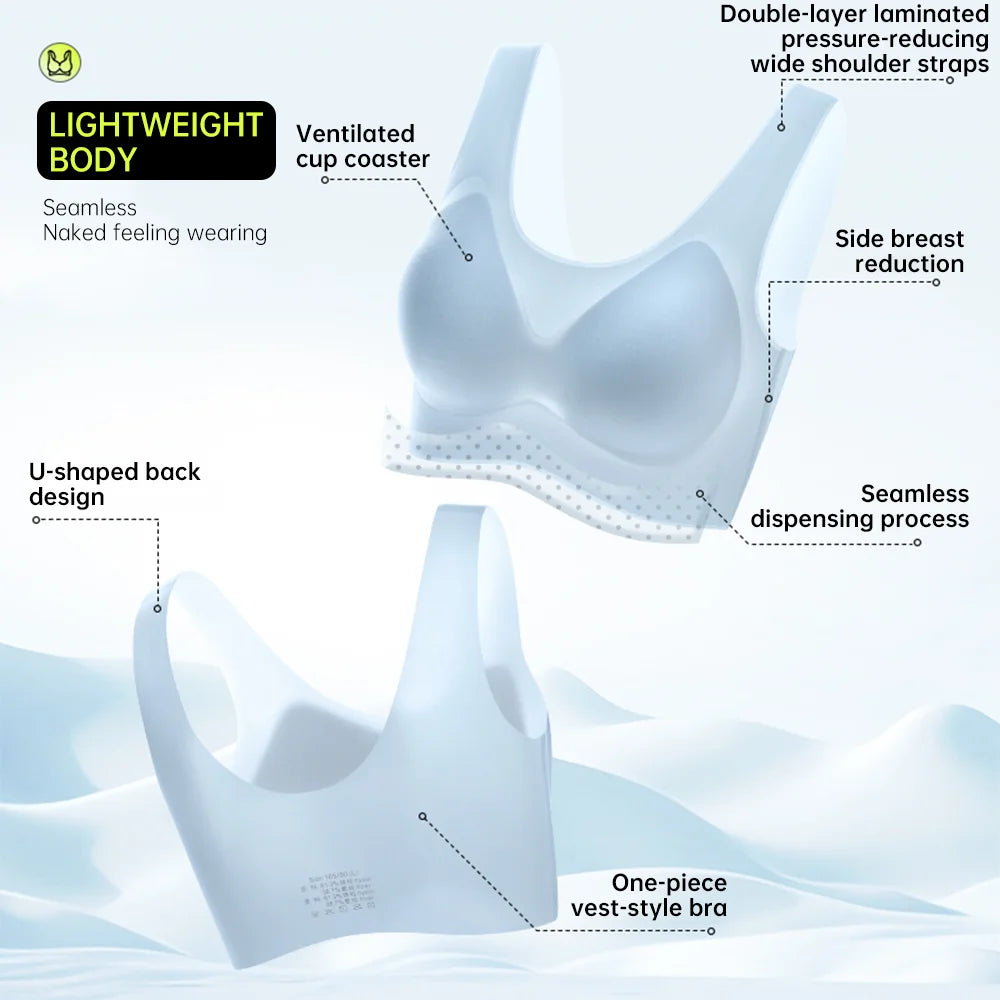 Bras for Women Seamless Wireless Ultra Thin Bra Breathable Sleep Summer Bralette Sports Bra Vest Underwear top Colorful Bra