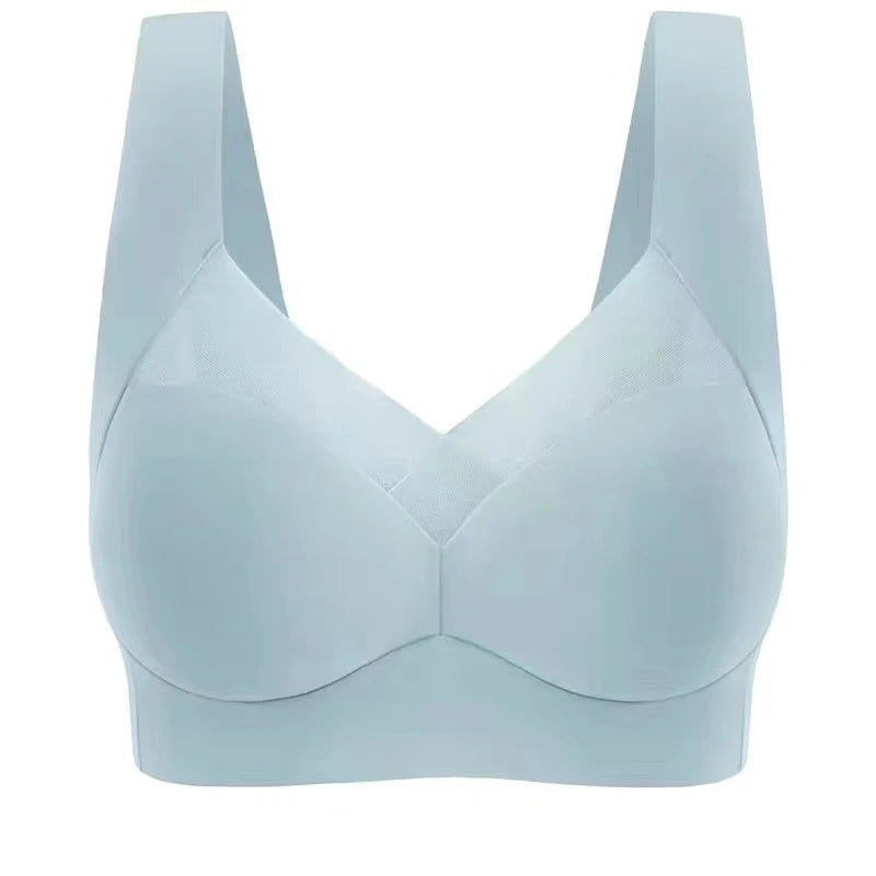 Four Seasons Women's Sexy High Quality Anti glare Tank Top Lace Sexy Bra Comfortable Ultra Thin Breathable Solid Color Underwear