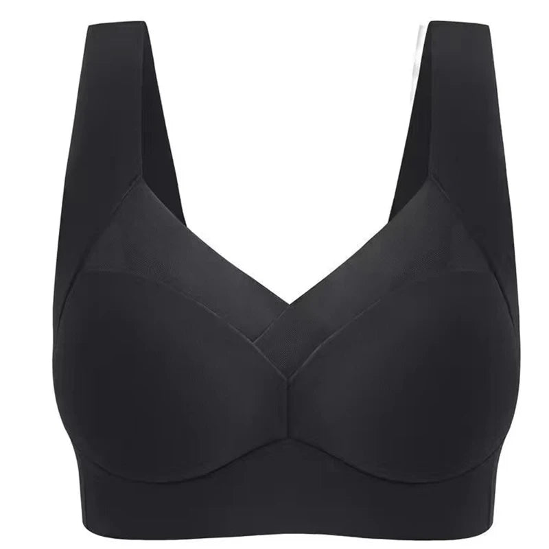 Four Seasons Women's Sexy High Quality Anti glare Tank Top Lace Sexy Bra Comfortable Ultra Thin Breathable Solid Color Underwear